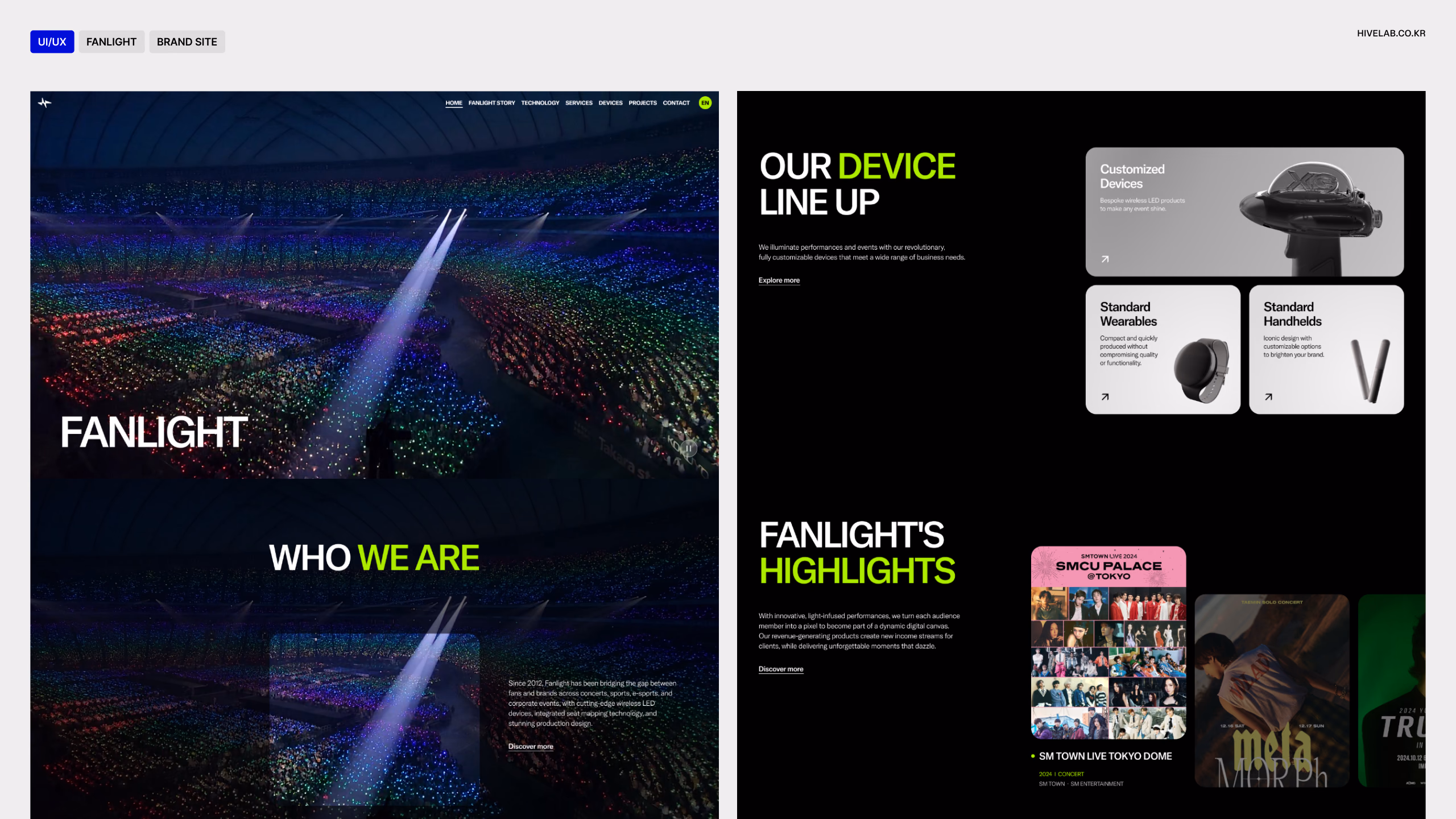 FANLIGHT BRAND SITE 이미지 1
